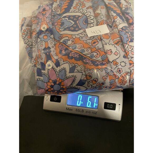 Talbots Womens Top 1X Floral Button Up Long Sleeve Lightweight Hippie Artsy Boho - Picture 7 of 7